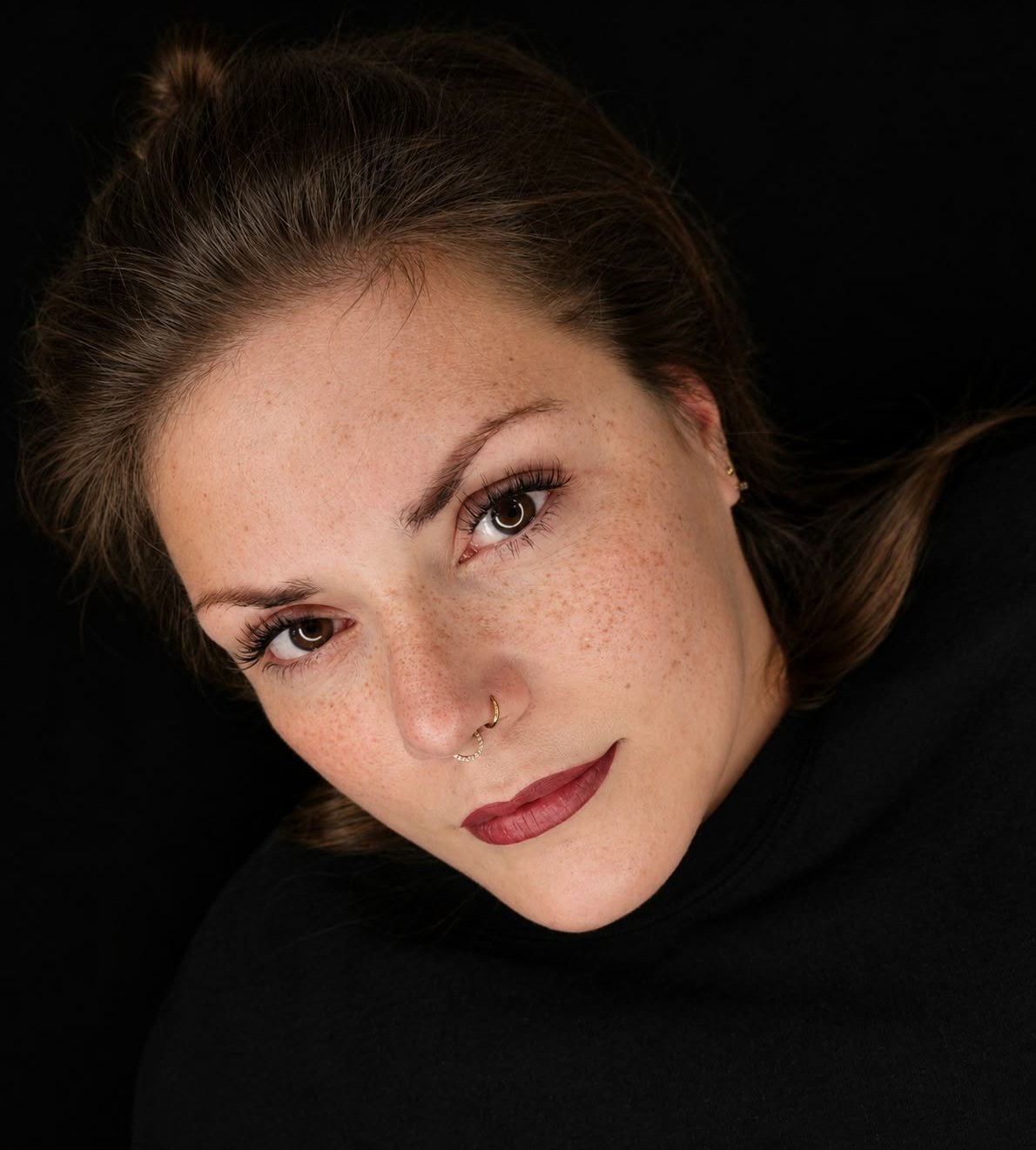 Lippenpigmentierung in sattem Beerenton