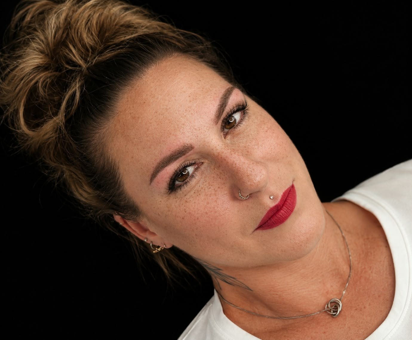 Rote Lippenpigmentierung